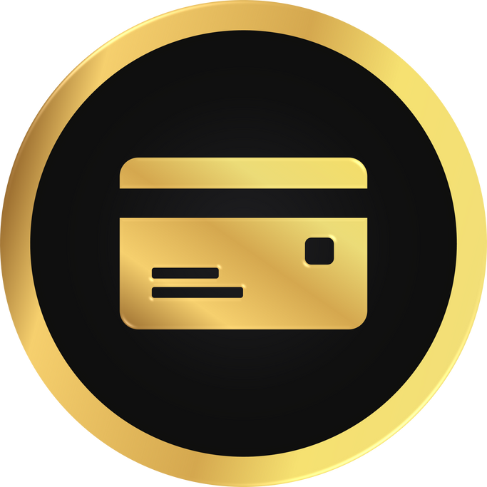 Gold Credit Card Icon